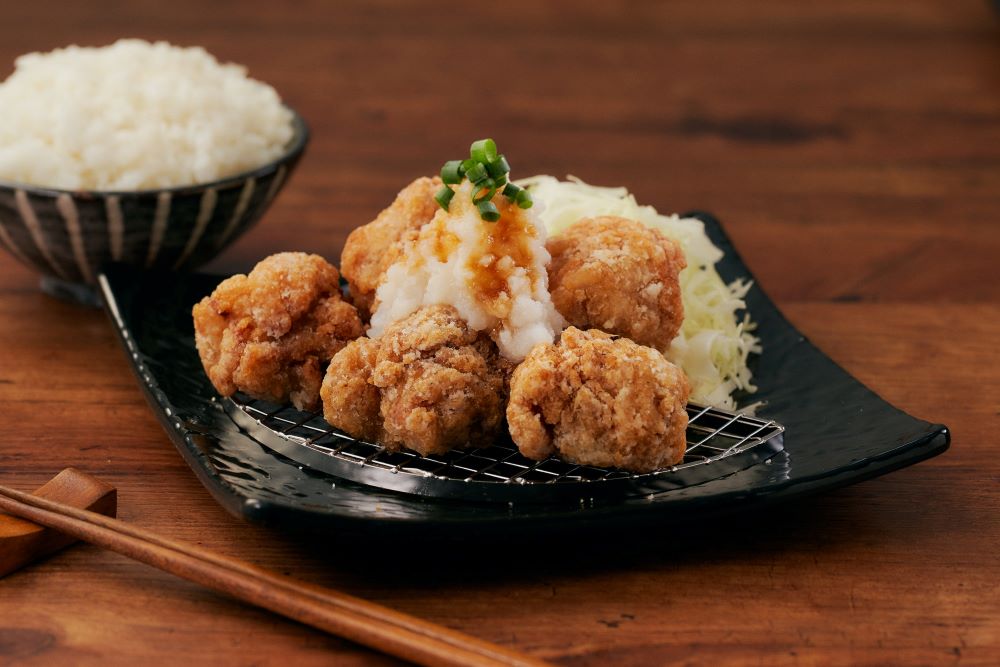 【ジューシーもも唐揚】おろし唐揚定食（5個）